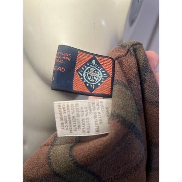 The Territory Ahead Mens M Trench Coat Solid Olive Button-Front Flannel Lined - Picture 11 of 11